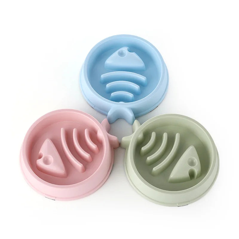 Slow feeder dog bowl in multiple colors