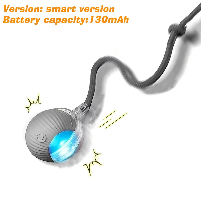 Cat ball toy automatic direction change feature