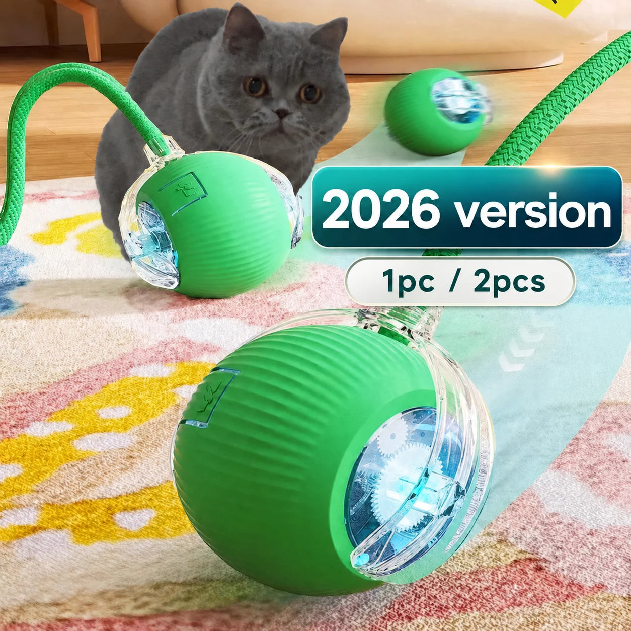 Smart interactive cat ball toy, 2026 edition
