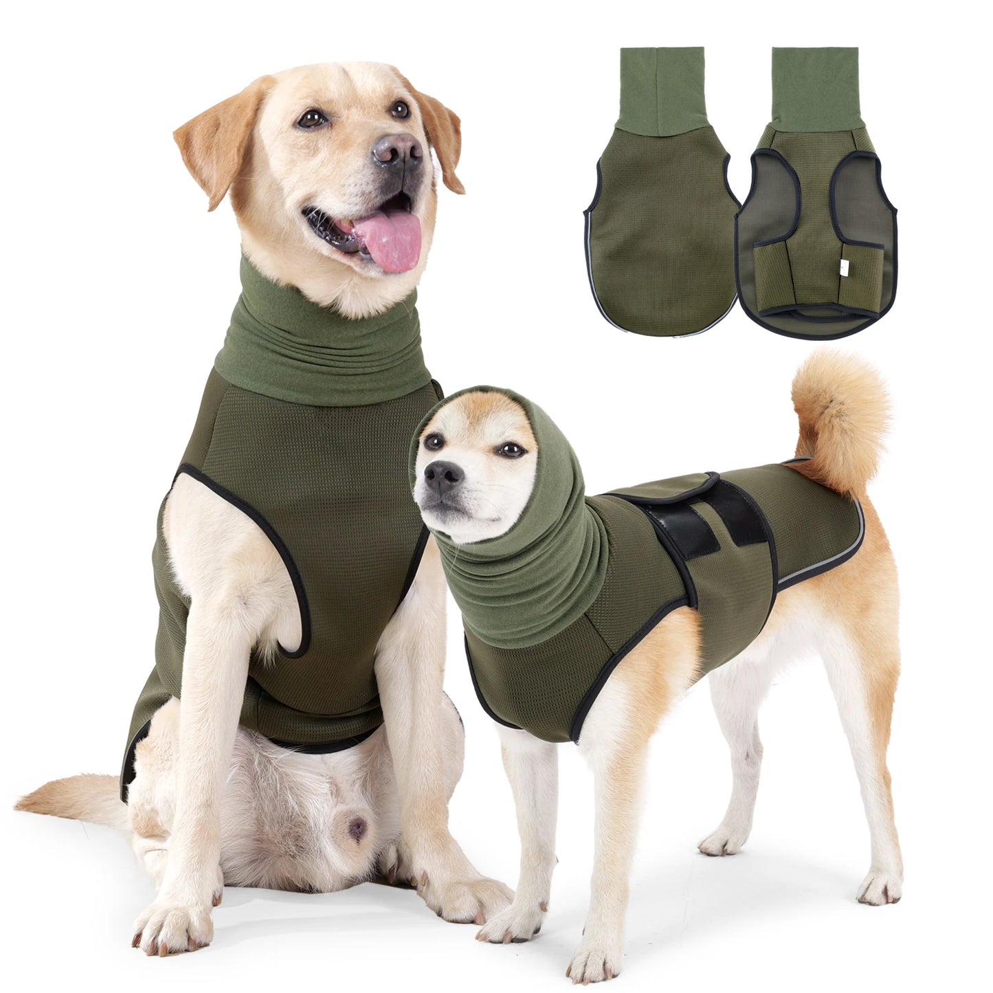 Dog anxiety relief vest, calming pressure wrap